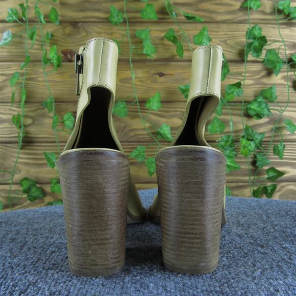 Steve Madden Women Terraa Peep Toe Beige Leather Pump 10 Medium Gently Used 2025 - Picture 5 of 9